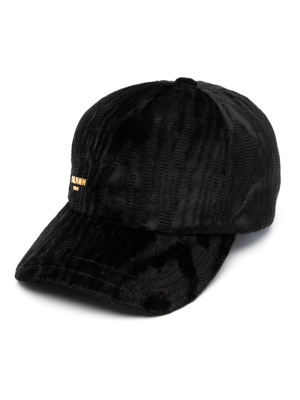 

Logo-plaque moire-effect cap, Balmain Logo-plaque moire-effect cap
