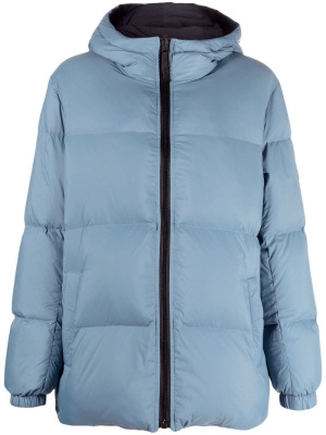 

Hooded down-padded jacket, Yves Salomon Hooded down-padded jacket