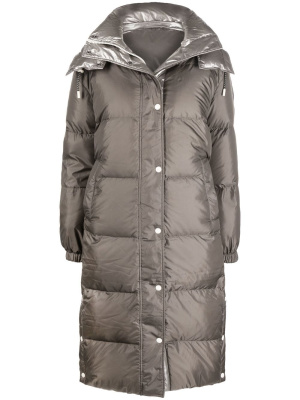 

Hooded padded coat, Yves Salomon Hooded padded coat