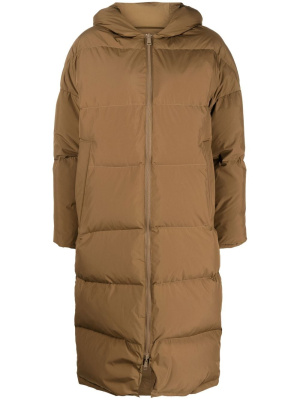 

Zipped hooded coat, Yves Salomon Zipped hooded coat