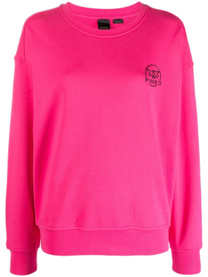 

Love Birds-logo cotton sweatshirt, PINKO Love Birds-logo cotton sweatshirt