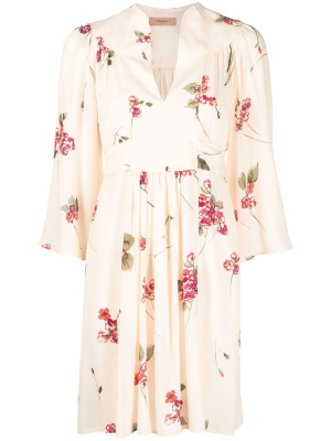 

Floral-print belted minidress, TWINSET Floral-print belted minidress