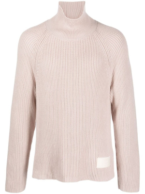

Logo-patch ribbed jumper, AMI Paris Logo-patch ribbed jumper