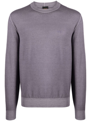 

Logo-print virgin wool jumper, BOSS Logo-print virgin wool jumper