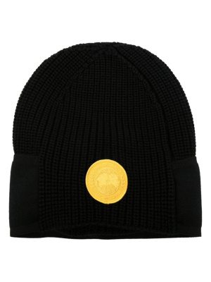 

Logo-patch wool beanie, Canada Goose Logo-patch wool beanie