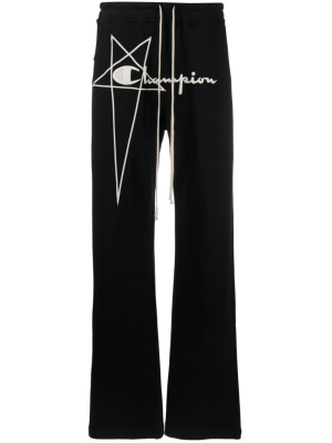 

Logo-embroidered track trousers, Rick Owens X Champion Logo-embroidered track trousers