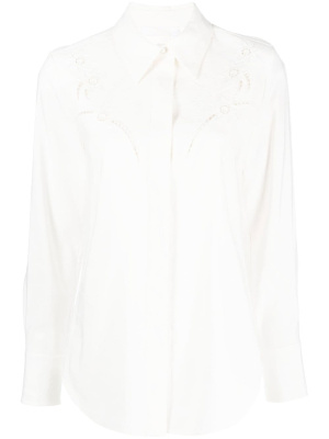 

Broderie-anglaise silk shirt, Chloé Broderie-anglaise silk shirt