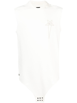 

X Champion logo-embroidered cotton top, Rick Owens X Champion X Champion logo-embroidered cotton top