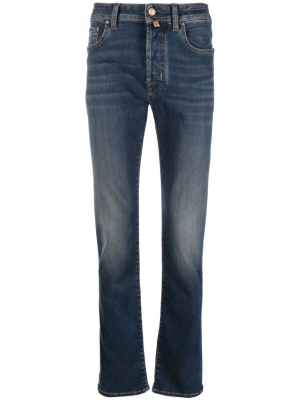 

Logo-patch skinny jeans, Jacob Cohën Logo-patch skinny jeans
