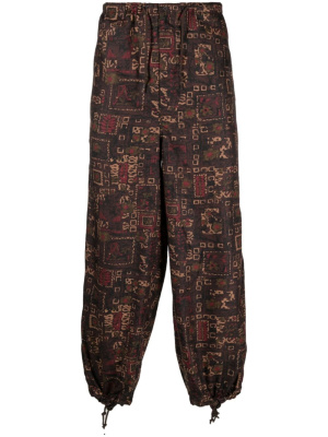 

Graphic-print drawstring track pants, BEAMS PLUS Graphic-print drawstring track pants