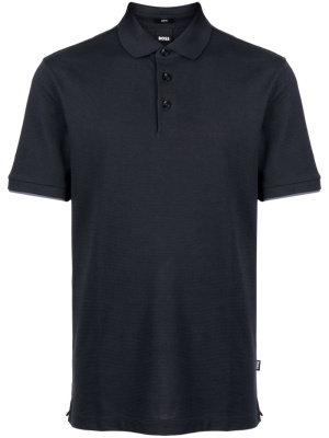 

Short-sleeve cotton-blend polo shirt, BOSS Short-sleeve cotton-blend polo shirt
