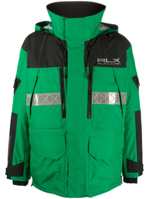 

Water-repellent logo-print hooded jacket, RLX Ralph Lauren Water-repellent logo-print hooded jacket