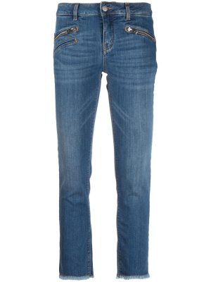 

Frayed-hem straight-leg jeans, Zadig&Voltaire Frayed-hem straight-leg jeans