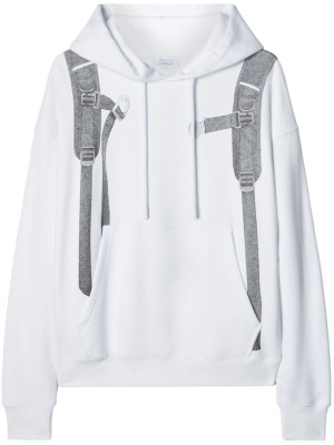 

Backpack-print cotton hoodie, Off-White Backpack-print cotton hoodie