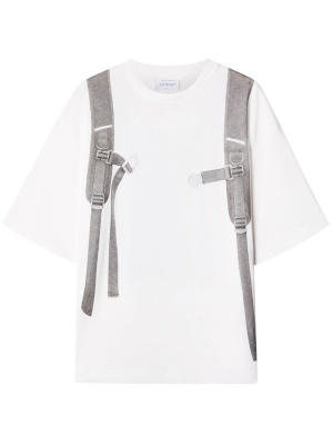 

Backpack-print cotton T-shirt, Off-White Backpack-print cotton T-shirt
