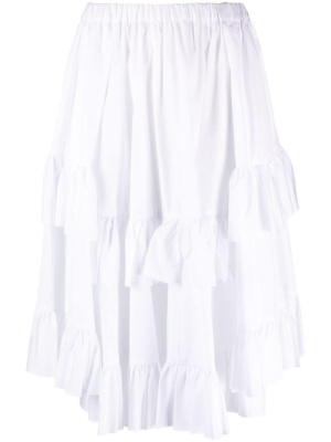 

Ruffled cotton midi skirt, Comme Des Garçons Girl Ruffled cotton midi skirt