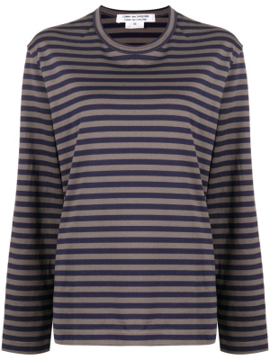 

Striped long-sleeve cotton T-shirt, Comme Des Garçons Comme Des Garçons Striped long-sleeve cotton T-shirt