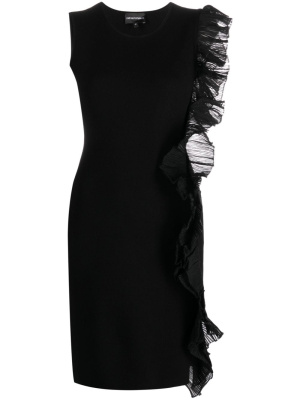 

Ruffle-detail asymmetric minidress, Emporio Armani Ruffle-detail asymmetric minidress