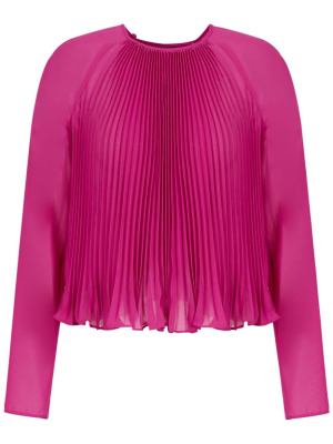 

Fully-pleated long-sleeve blouse, Emporio Armani Fully-pleated long-sleeve blouse