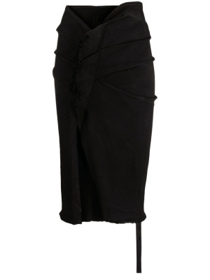

Denim wrap midi skirt, Rick Owens DRKSHDW Denim wrap midi skirt