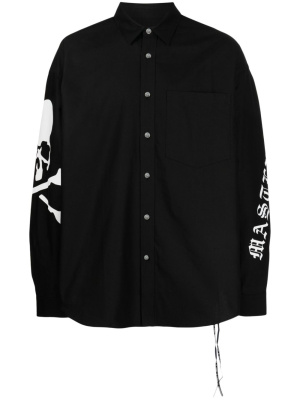 

Logo-print cotton shirt, Mastermind Japan Logo-print cotton shirt