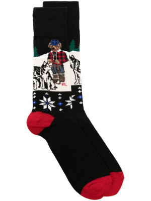 

Polo Bear ribbed socks, Polo Ralph Lauren Polo Bear ribbed socks