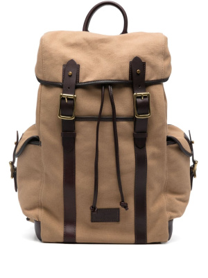 

Logo-patch double-buckle backpack, Polo Ralph Lauren Logo-patch double-buckle backpack