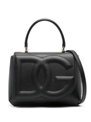 

Logo-embossed leather tote bag, Dolce & Gabbana Logo-embossed leather tote bag