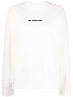 

Logo-print cotton sweatshirt, Jil Sander Logo-print cotton sweatshirt