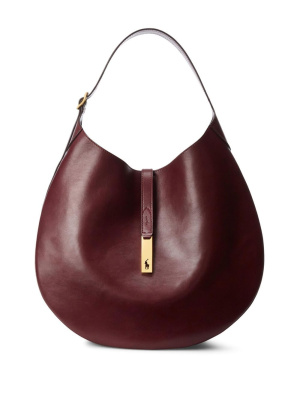 

Medium leather shoulder bag, Polo Ralph Lauren Medium leather shoulder bag