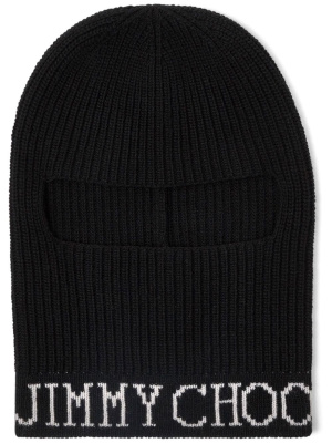 

Zana logo intarsia-knit wool balaclava, Jimmy Choo Zana logo intarsia-knit wool balaclava