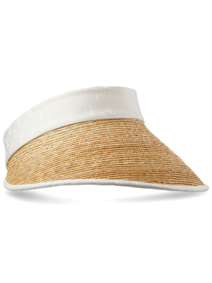 

Ondine woven-raffia visor, Jimmy Choo Ondine woven-raffia visor