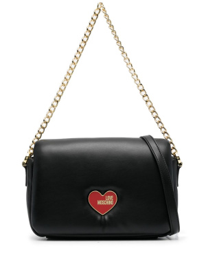 

Logo-plaque shoulder bag, Love Moschino Logo-plaque shoulder bag