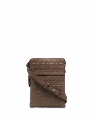 

Gancini embossed messenger bag, Ferragamo Gancini embossed messenger bag