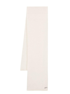 

Logo-plaque knitted scarf, Bimba y Lola Logo-plaque knitted scarf