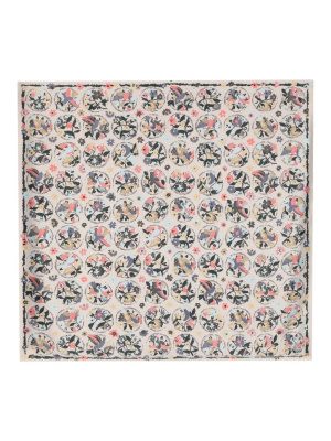 

Floral-pattern square scarf, Bimba y Lola Floral-pattern square scarf