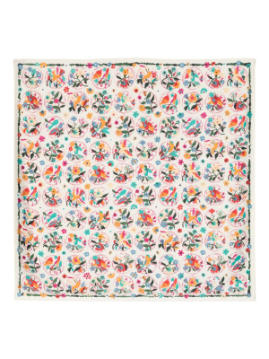 

Floral-pattern square scarf, Bimba y Lola Floral-pattern square scarf