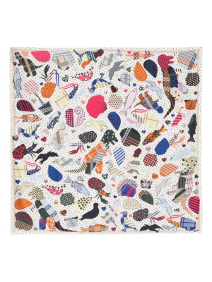 

Animal-motif polka-dot-print scarf, Bimba y Lola Animal-motif polka-dot-print scarf