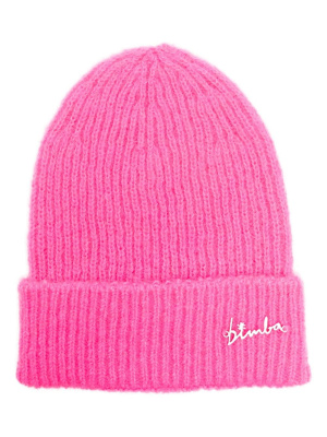 

Ribbed-knit logo-plaque beanie, Bimba y Lola Ribbed-knit logo-plaque beanie