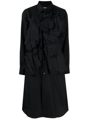 

Appliqué cotton midi dress, Comme Des Garçons Appliqué cotton midi dress