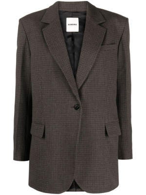 

Single-breasted check blazer, SANDRO Single-breasted check blazer