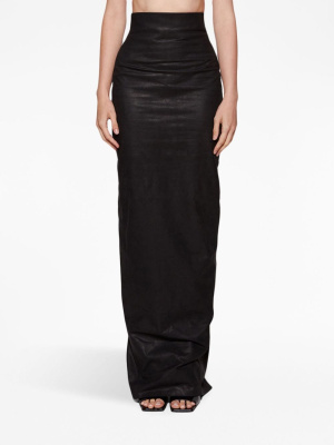 

High-waisted leather skirt, Rick Owens High-waisted leather skirt