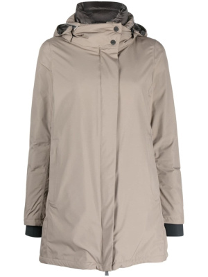 

Logo-print hooded jacket, Herno Logo-print hooded jacket