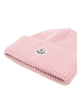 

Logo-patch ribbed beanie, Moncler Logo-patch ribbed beanie