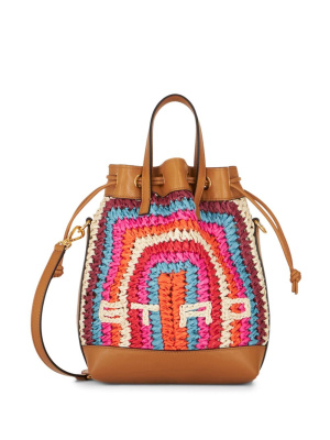 

Crochet logo-detail tote bag, ETRO Crochet logo-detail tote bag