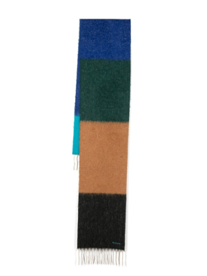 

Striped brushed scarf, Paul Smith Striped brushed scarf