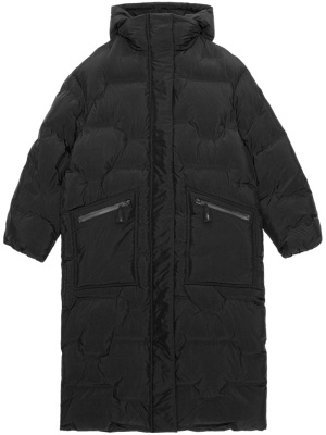 

Hooded quilted coat, GANNI Hooded quilted coat