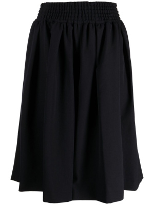 

Elasticated-waist wool midi skirt, Comme Des Garçons Girl Elasticated-waist wool midi skirt