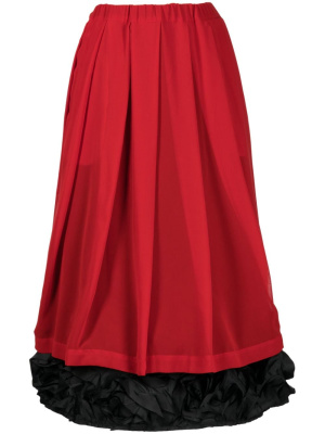 

Ruffled-trim midi skirt, Comme Des Garçons Comme Des Garçons Ruffled-trim midi skirt