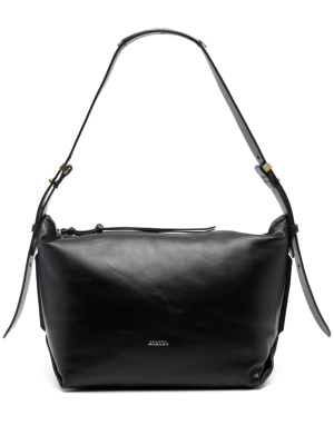 

Logo-stamp leather shoulder bag, ISABEL MARANT Logo-stamp leather shoulder bag